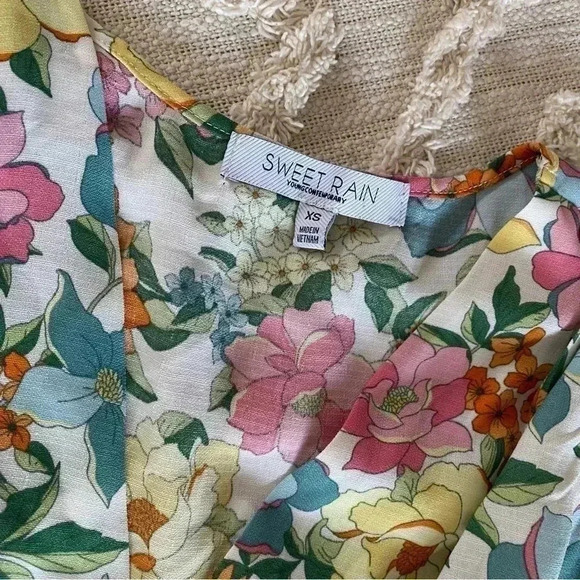 FLORAL Peplum Blouse - Picture 6 of 6